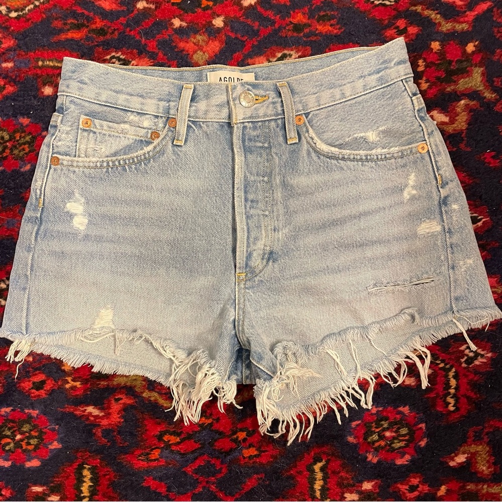 AGOLDE Parker Vintage Cut Off Shorts - Picture 2 of 7
